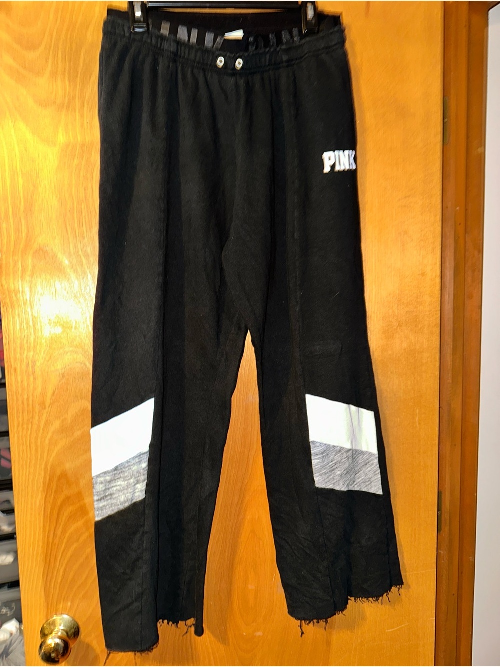 Victoria's Secret PINK colorblock wide-leg sweatpants